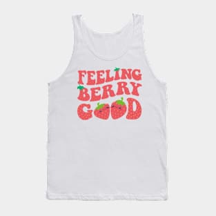 Feeling Berry Good Strawberry Festival Season Women Girls Tank Top